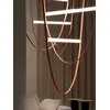 Designerski żyrandol nowoczesny skórzany stylowa lampa wisząca pasy COSMOPOLITAN L XL