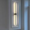 Modern Black Oblong Metal Wall Sconce MODERN