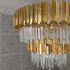 Round gold chandelier with EMPIRE XL crystals