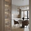 Modern Designer Crystal Chandelier in Gold from Queen