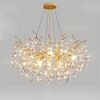 Modern Designer Crystal Chandelier in Gold from Queen