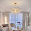 Modern Designer Crystal Chandelier in Gold from Queen