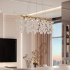 Modern Designer Crystal Chandelier in Gold from Queen