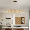 Modern Designer Crystal Chandelier in Gold from Queen