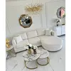 Elegant semicircular golden modern corner sofa PARIS