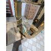 Exclusive glamor dining table, modern, designer, white marble top, gold ART DECO OUTLET