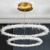 Żyrandol nowoczesny kryształowy glamour złoty  ICE M
