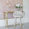 Upholstered glamor stool for dining room,  beige gold DIANA OUTLET