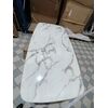 Exclusive glamor dining table, modern, designer, white marble top, gold ART DECO OUTLET
