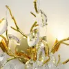 Gold crystal, glamor, modern wall lamp, QUEEN