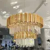 Luksusowy żyrandol kryształowy okrągły, duża lampa wisząca złota do salony EMPIRE XL OUTLET