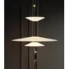 Modern designer pendant lamp with a black finish, PLATER