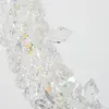 Single pendant lamp, ICE XS glamour gold crystal chandelier