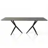 Nowoczesny stół z czarnego marmuru SPIDER, rozkładany