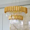 Luksusowy żyrandol kryształowy okrągły, duża lampa wisząca złota do salony EMPIRE XL OUTLET