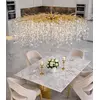 Modern Designer Crystal Chandelier in Gold from Queen