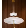 Designerska lampa wisząca złota nowoczesny złoty żyrandol PLATER