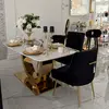 PALOMA gold dining chair black