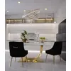 PALOMA gold dining chair black