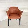 Modern, upholstered leather designer chair MODERN