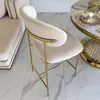 hoker designerski beżowy złoty tapicerowanyhoker w s