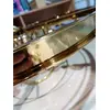 Glamor chandelier GLAMOR 50 cm crystal round, modern, hanging lamp, gold OUTLET