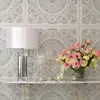Silver marble table lamp SOFIA on a pillar