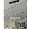 ECLIPSE MAX crystal chandelier, rings, silver, modern glamor hanging lamp for the living room, adjustable