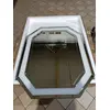 RARE SILVER glamor geometric mirror in a silver frame, 80x100 OUTLET