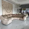 Detal tapicerki designerskiej sofy Lilia. Wysoka jakość od Primavera Home w Warszawie.
