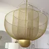 Designer gold pendant lamp, modern gold chandelier, FLORENCJA