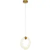 Lampa wisząca kryształowa złota ICE XS w aranżacji salonu. Inspiracja od Primavera Home.