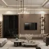Moduł nowoczesnego wnętrza z żyrandolem Cosmopolitan od Primavera Home.