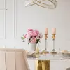 Dwupoziomowe okręgi żyrandola Kryształowego CRYSTAL L od Primavera Home.