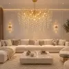 Wyjątkowy design złotego żyrandola kryształowego QUEEN od Primavera Home.