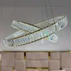 Żyrandol Kryształowy Złoty Dwupoziomowy CRYSTAL L