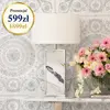 lampa stołowa srebrna do salonu VERONICA