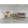 Luksusowa komoda RTV VENICE glamour w aranżacji salonu z telewizorem