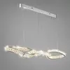 Żyrandol nowoczesny srebrny Lilibet 120 cm od Primavera Home