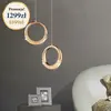 żyrandol nowoczesny podwójny okrągły złoty w promocji od Primavera Home