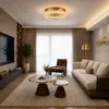Designerski plafon w aranżacji nowoczesnego pokoju, projekt od Primavera Home.