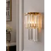 Lampa kryształowy kinkiet glamour nowoczesny złoty GLAMOUR XS w detalach wykończenia. Detal od PRIMAVERA HOME.