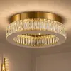 plafon złoty kryształowy nowoczesny  Crystal 50 cm od Primavera Home