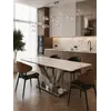 Detal materiału stołu LV COLLECTION Srebrny. Perfekcyjne połączenie estetyki i funkcjonalności. Meble na zamówienie od Primavera Home.