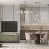 Detal dopasowania stołu Ovale 110 cm do różnych stylów. Primavera Home.