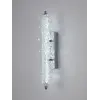 Widok z góry na kinkiet Kryształowy Srebrny ICE w minimalistycznym wnętrzu. Meble na zamówienie od Primavera Home.