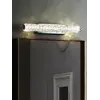 Widok z przodu kinkietu Kryształowego Srebrnego ICE, ukazujący jego blask. Meble na zamówienie od Primavera Home.