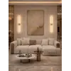 Detale wykończenia kinkietu MODERN, złoty kolor i elegancki design. Wysokiej jakości produkt od Primavera Home.