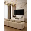 Prezentacja komody RTV w showroomie, ukazująca jej luksusowy design od Primavera Home.