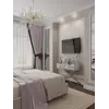 Konsola lustrzana CHICAGO GOLD glamour stalowa złota — aranżacja wnętrza. Primavera Home.